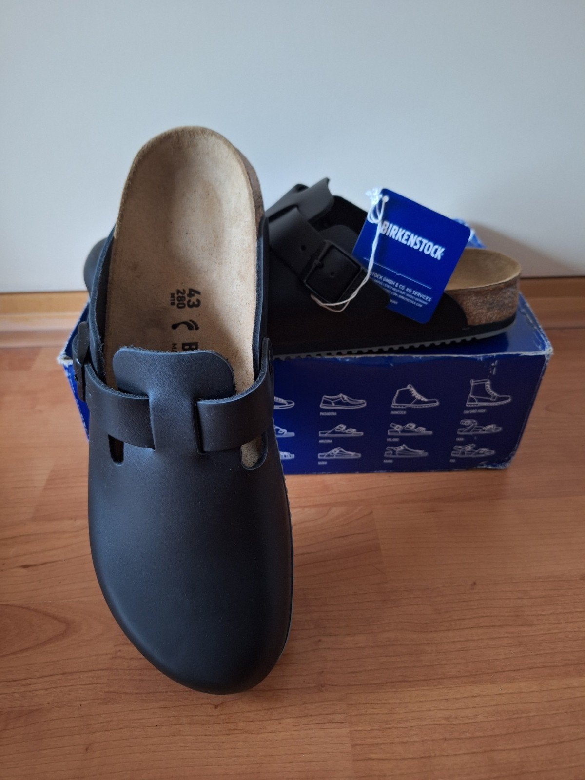 Birkenstock boston 43  zwart nieuw, Kleding | Heren, Ophalen of Verzenden, Nieuw, Zwart, Sandalen