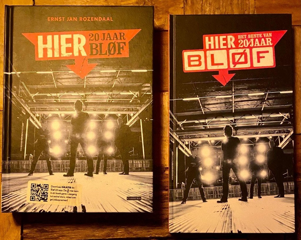 Hier – Het Beste Van 20 Jaar BLØF + “Hier” Biografieboek, Cd's en Dvd's, Ophalen of Verzenden, Zo goed als nieuw, Pop, Boxset