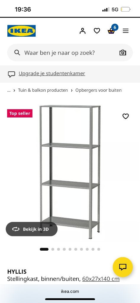 Stelling kasten 2 stuks ikea Hyllis, Ophalen of Verzenden, Zo goed als nieuw