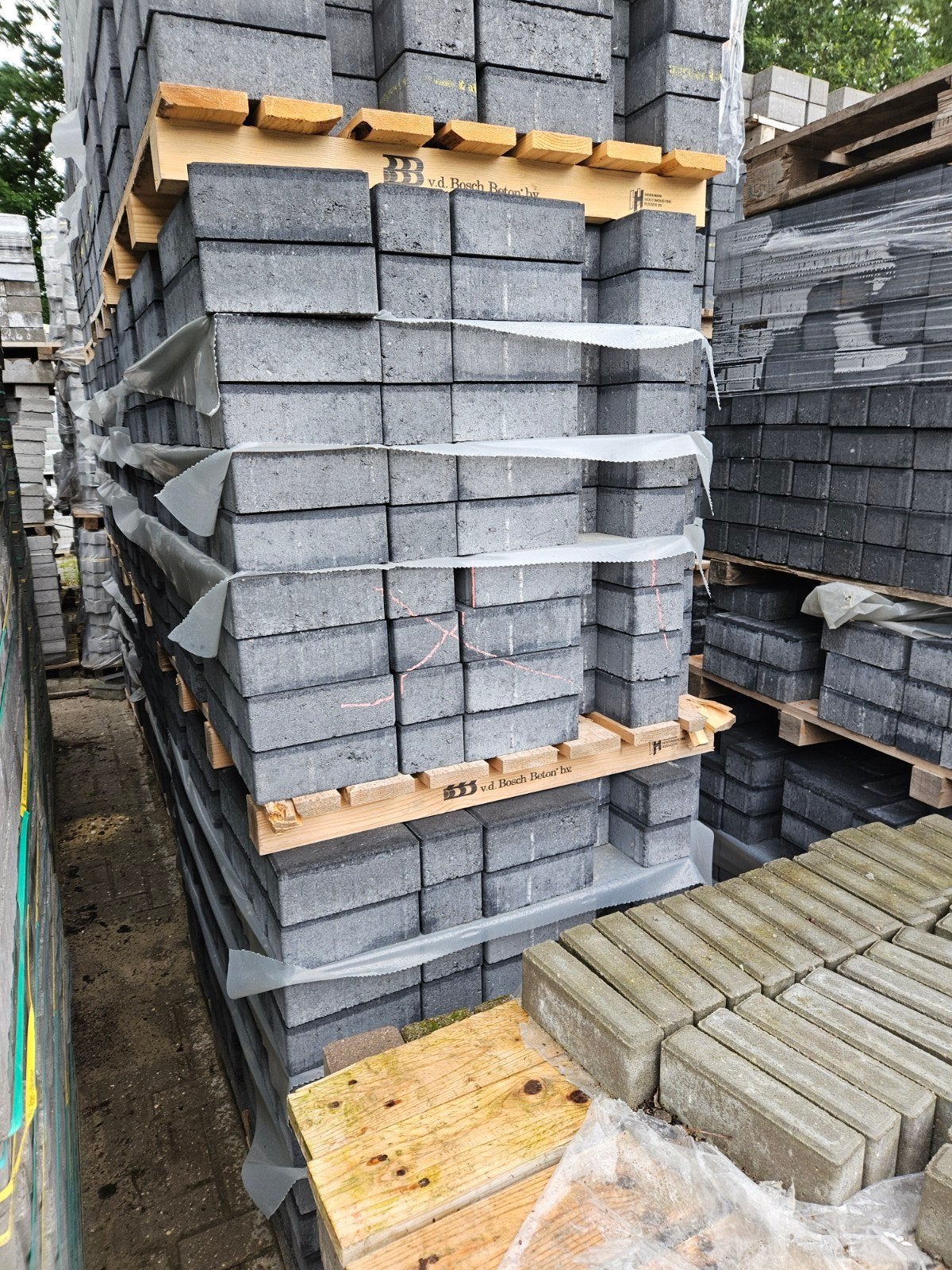 Betonklinker 8cm antraciet, Ophalen, Nieuw, Beton, Klinkers