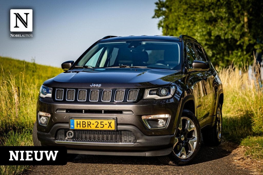 Jeep Compass 1.4 MultiAir Limited 4x4 |Leder|Trekhaak|Camera, Auto's, Jeep, Automaat, 450 kg, Euro 6, 4 cilinders