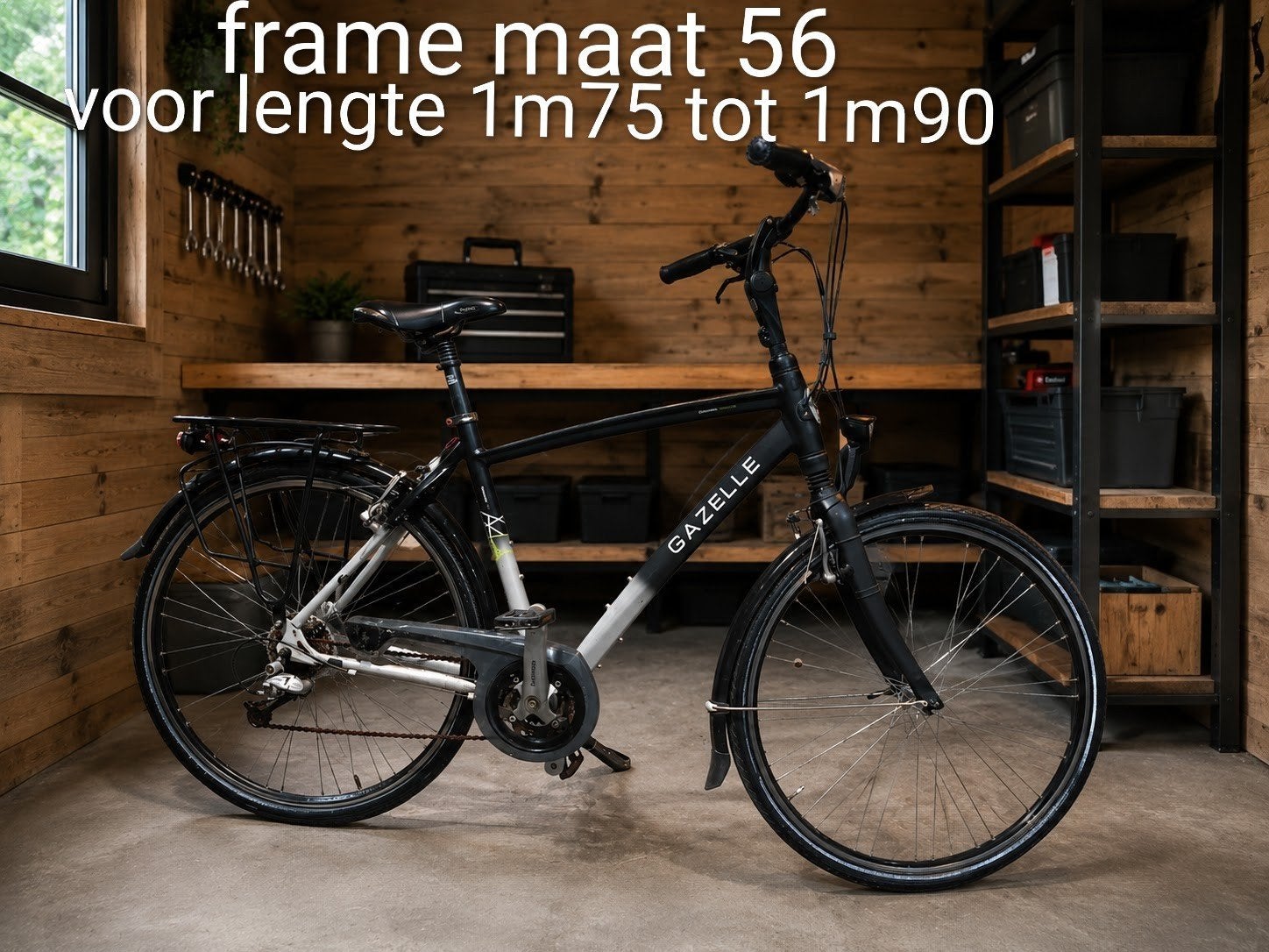 Gazelle Chamonix T27 herenfiets - rijdt heel soepel en licht, Vering, Velgrem, Ophalen of Verzenden, Zo goed als nieuw