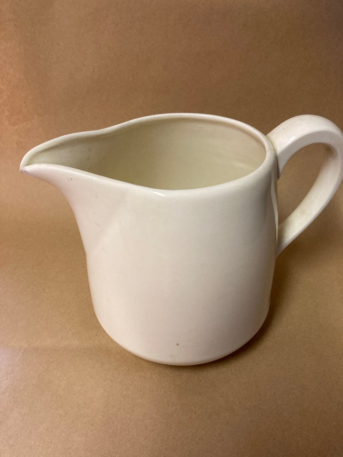 Vintage Crème Keramische Kan - Petrus Regout Maastricht, Antiek en Kunst, Ophalen of Verzenden