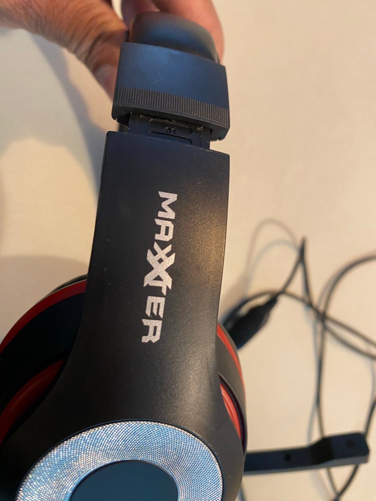MAXTER Gaming Headset met Microfoon - Zwart/Rood