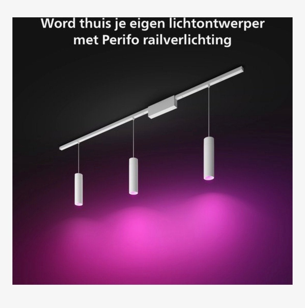 Philips Hue Perifo railverlichting plafond, Ophalen of Verzenden, Nieuw, Metaal