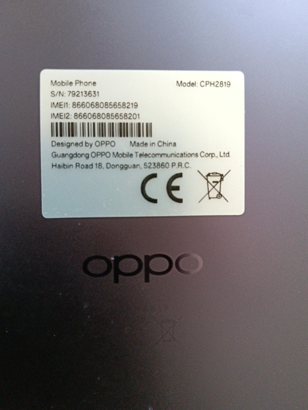 Oppo A6x 4G met zwart siliconen hoesje, Ophalen, Overige modellen, Nieuw, Zonder simlock