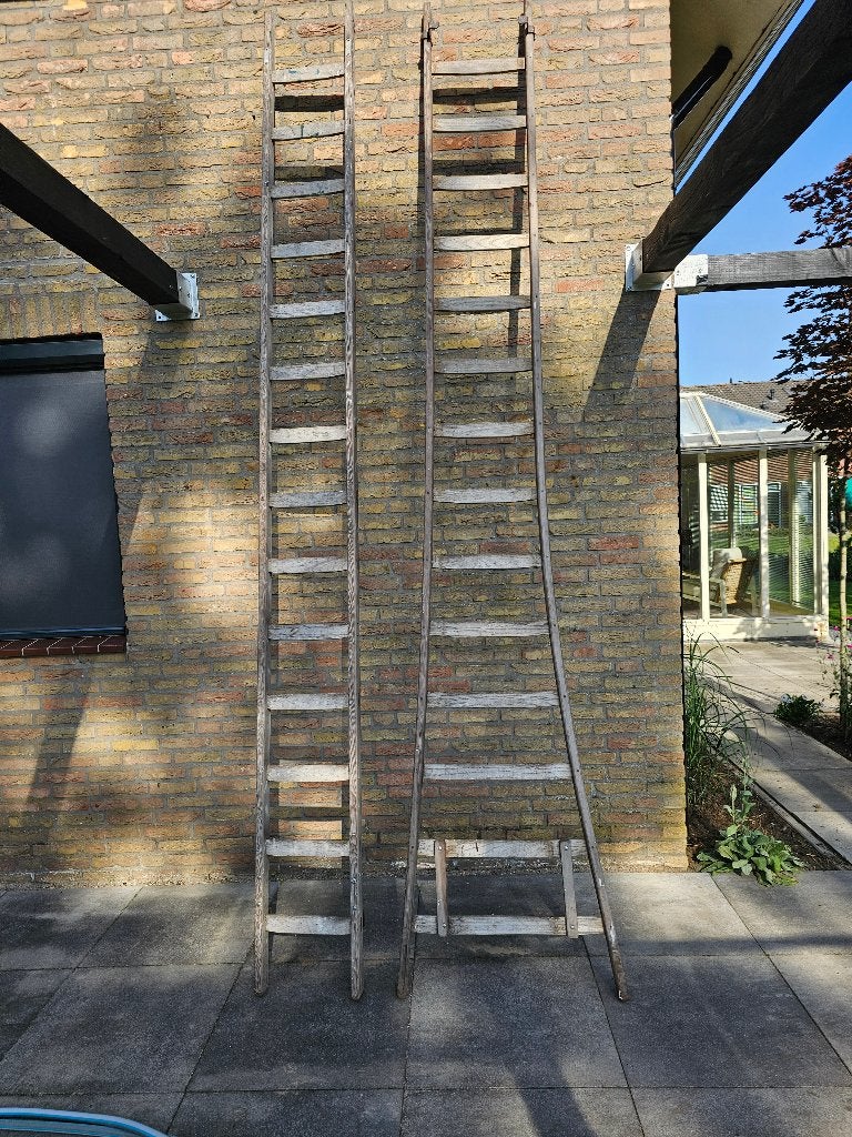Ladder, Doe-het-zelf en Verbouw, Ladders en Trappen, Ophalen, Gebruikt, Ladder, Opvouwbaar of Inschuifbaar