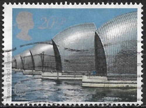 Engeland 1983 mi.954 EUROPAZEGEL-WATERWERK-STUW nom. 20½p, Verzenden, Gestempeld