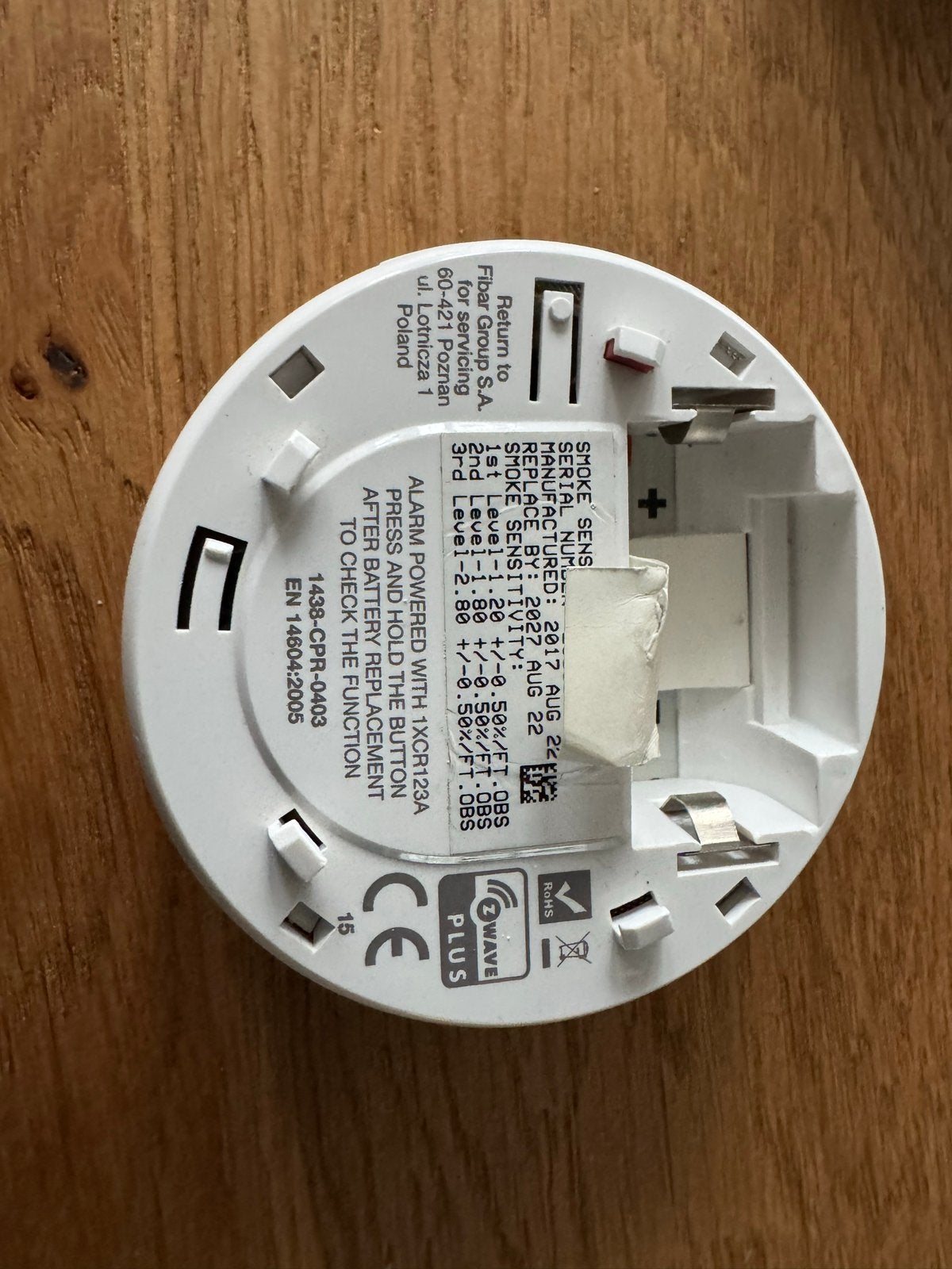 Fibaro Rookmelder Z-Wave Plus (2 stuks), Gebruikt, Detector, Sensor of Melder, Ophalen of Verzenden, Rook