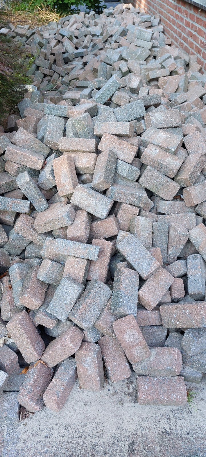 klinkers., Tuin en Terras, Ophalen, Beton, Klinkers