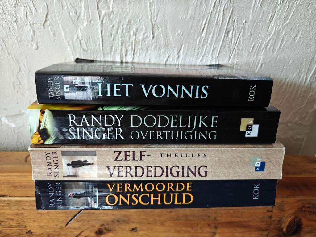 4 Thrillers van Randy Singer., Boeken, Ophalen of Verzenden, Zo goed als nieuw