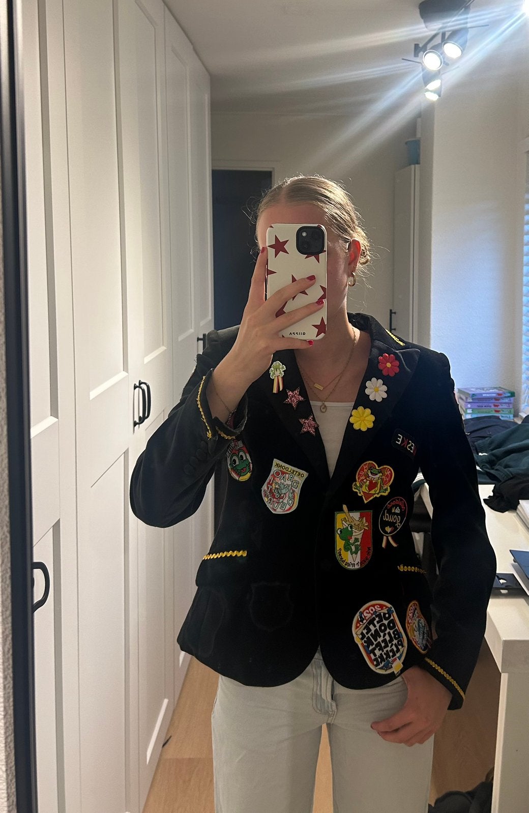 Oeteldonk jasje dames xs/s, Carnaval, Ophalen of Verzenden, Zo goed als nieuw, Kleding