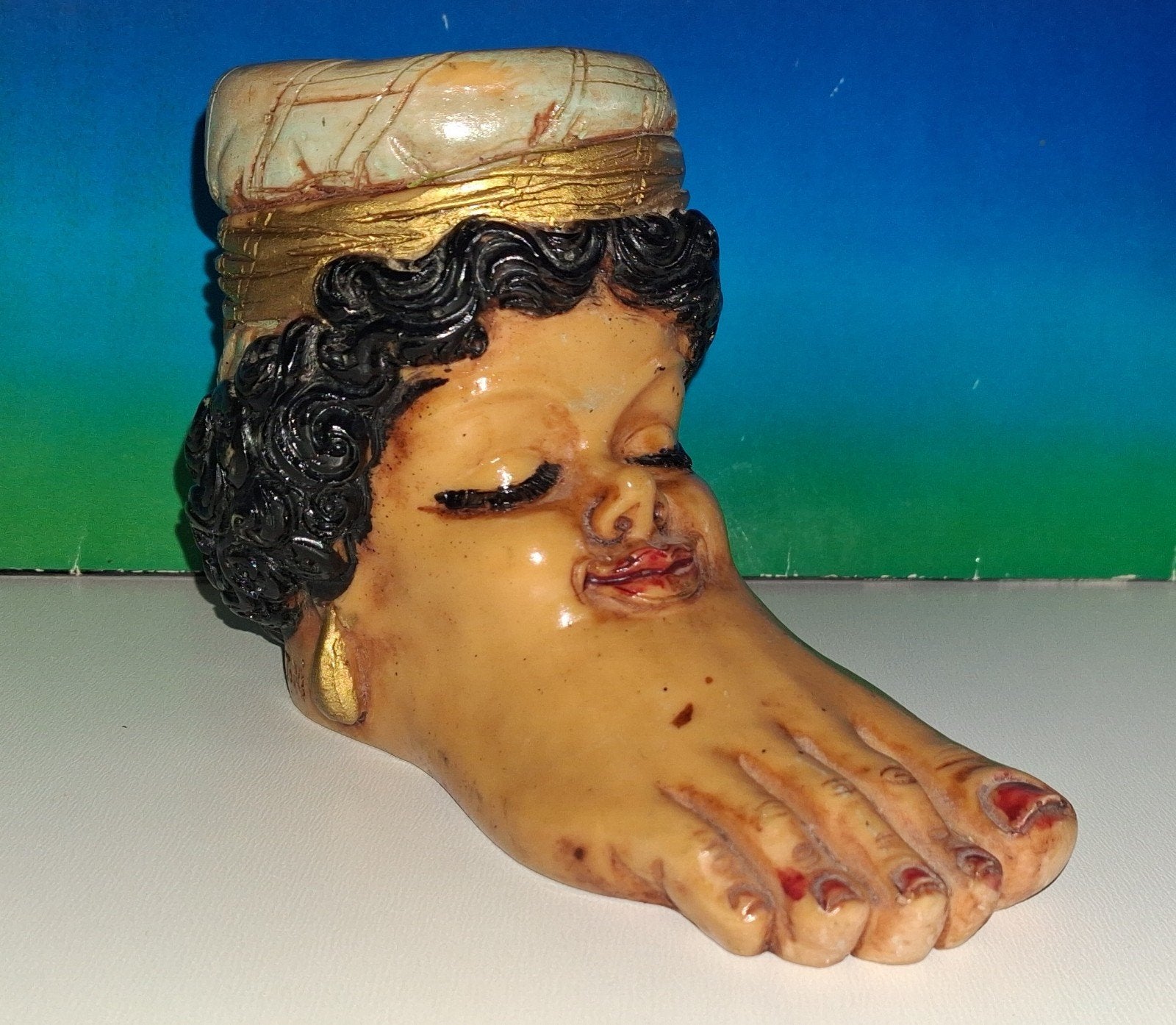 L. Toni (Italy). Sculpture sleeping woman foot. Vintage., Ophalen of Verzenden