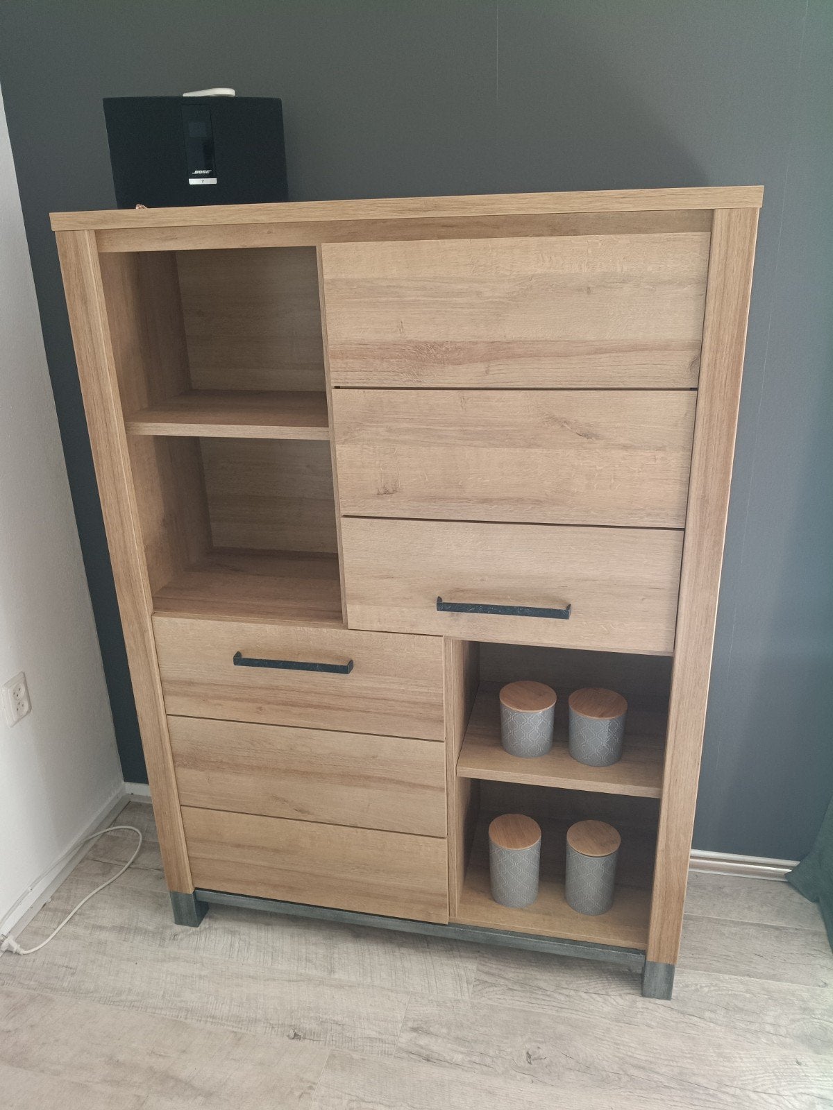 Kast Finn - licht eikenkleur - 40x110x151 cm, Ophalen, Zo goed als nieuw