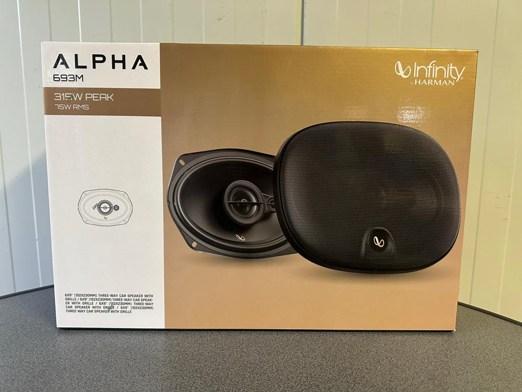 Infinity Alpha 693M Autospeakers – 69 inch 3-weg, Auto diversen, Autospeakers, Zo goed als nieuw, Ophalen of Verzenden