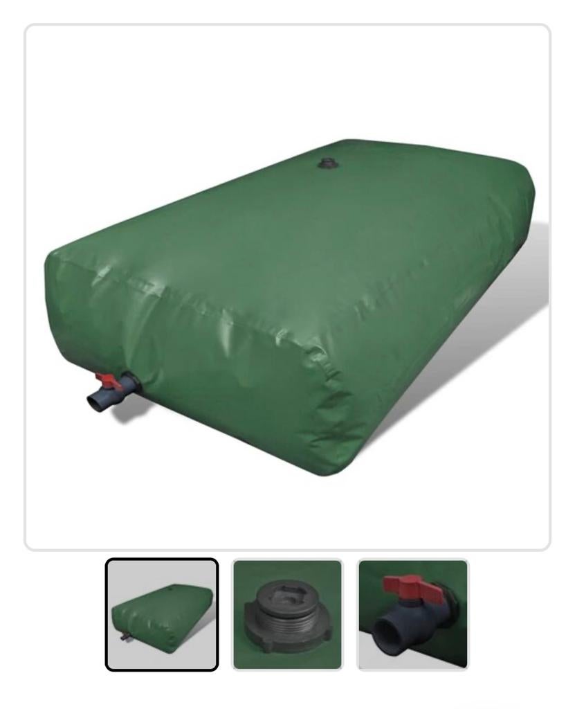 Waterzak / watertank 3000L - 1x gebruikt, 150 liter of meer, Ophalen, Zo goed als nieuw