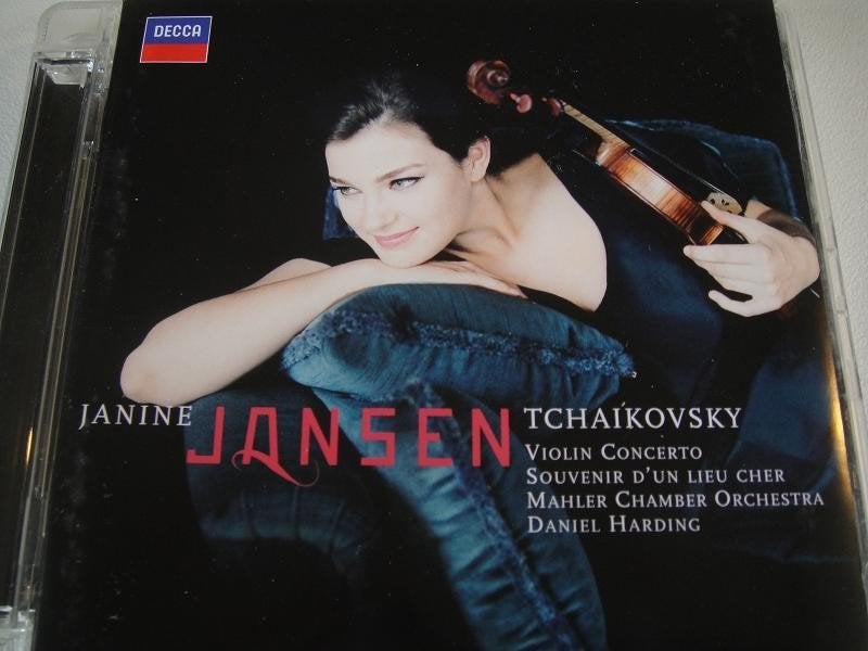 JANINE JANSEN Tchaikovsky violin concerto CD DECCA HARDING, Ophalen of Verzenden, Romantiek, Zo goed als nieuw, Orkest of Ballet