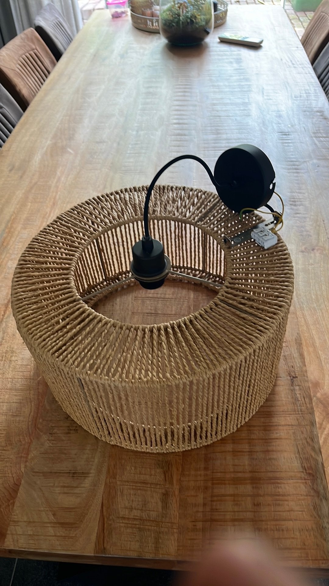 Hanglamp paco, Ophalen of Verzenden, Zo goed als nieuw, Rond, Hanglamp