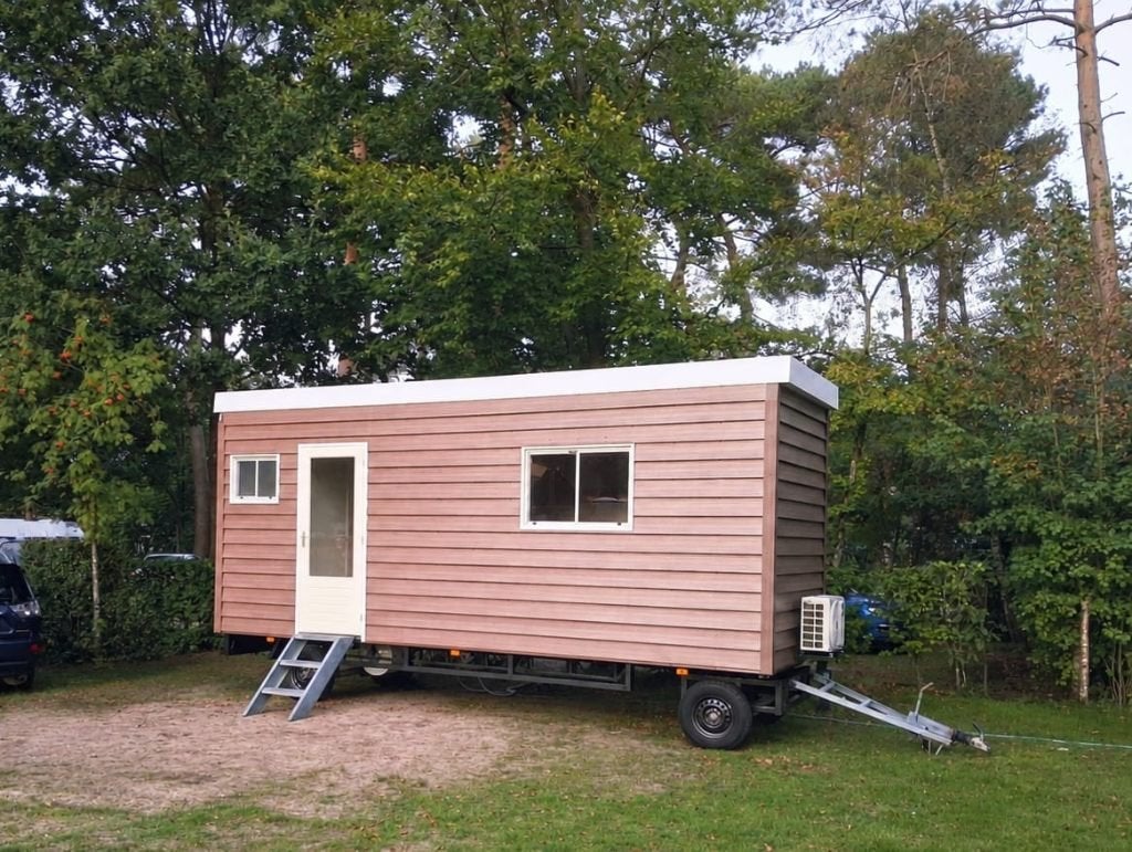 Tiny House op wielen met airco op kenteken (snelverkeer), Ophalen of Verzenden