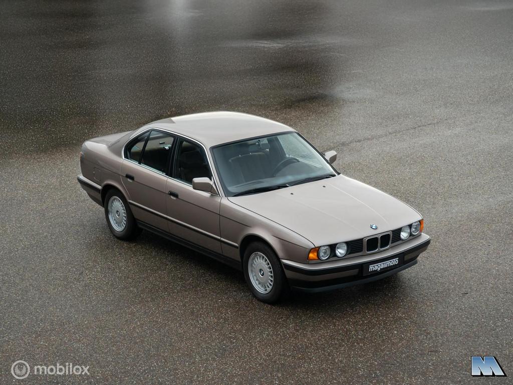 BMW E34 520i | 20.168 km| Z.G.A.N.| Eerste eign. l Manueel, Metallic lak, Gebruikt, 129 pk, 4 stoelen