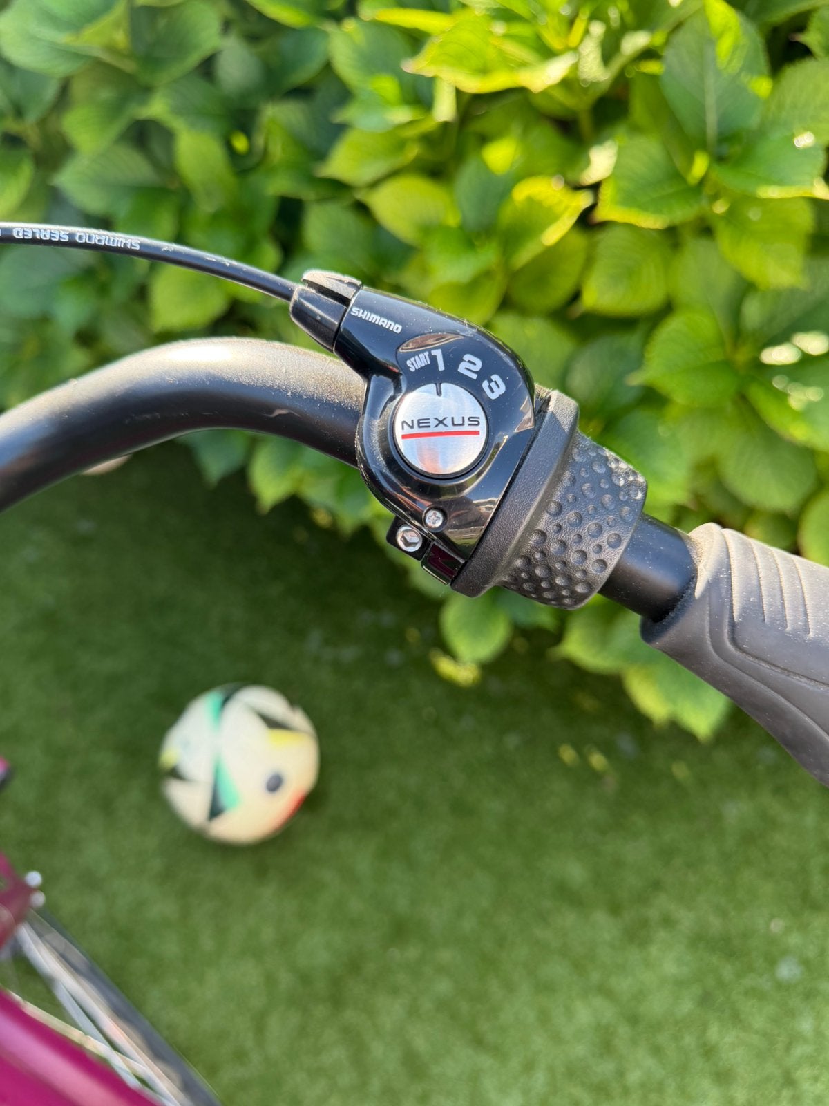Oma fiets 28” bordeaux rood., Ophalen, Terugtraprem, Gebruikt, Versnellingen