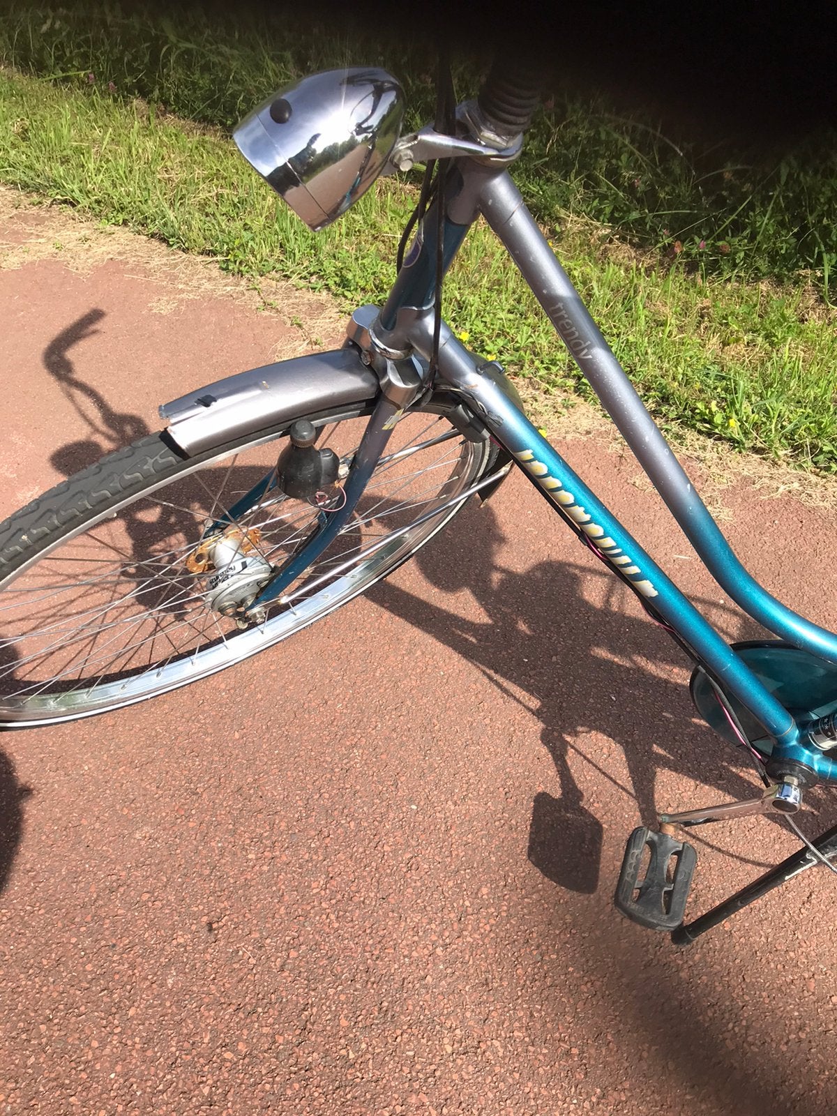 Dames fiets, Fietsen en Brommers, Fietsen | Oldtimers, 55 tot 59 cm, Ophalen, Trommelrem