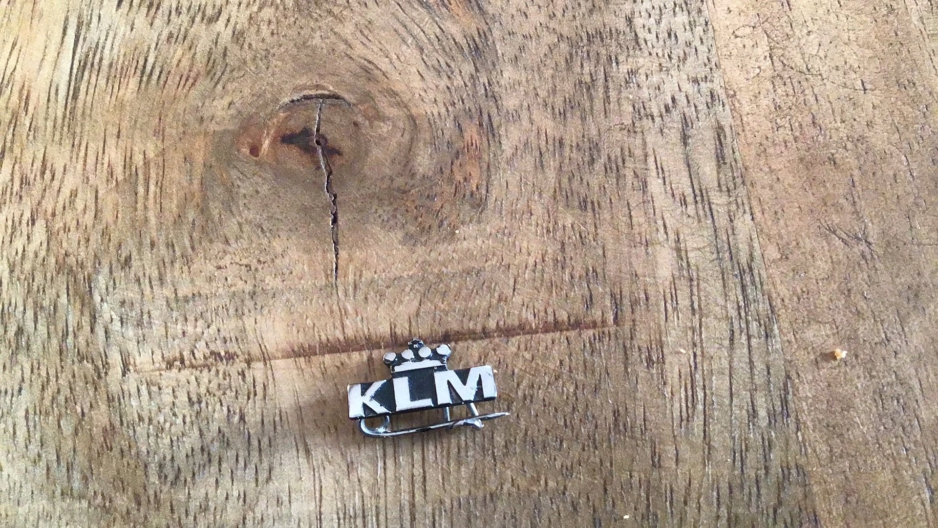 Klm speldje 1953 met instapkaart, Verzamelen, Ophalen of Verzenden, Zo goed als nieuw, Overige onderwerpen