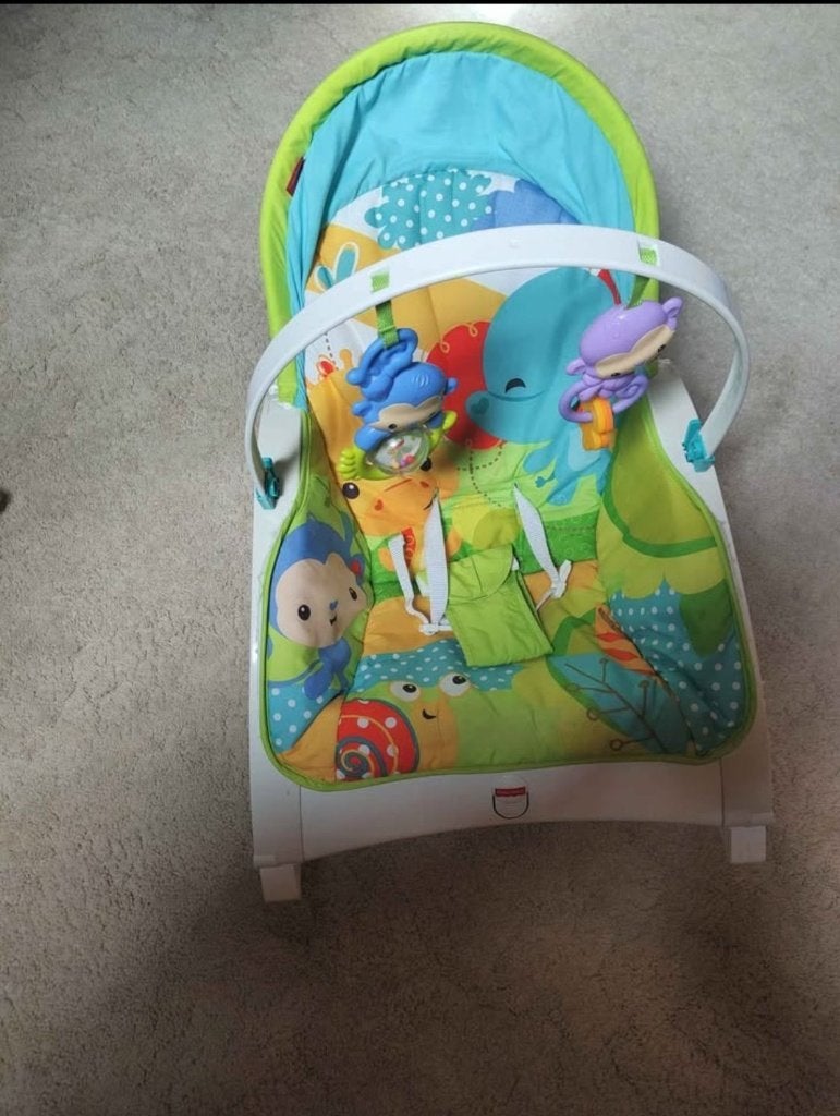 Fisher-Price Wipstoeltje een Speelkussen, Kinderen en Baby's, Ophalen, Fisher-Price, Gebruikt, Schommelstoel