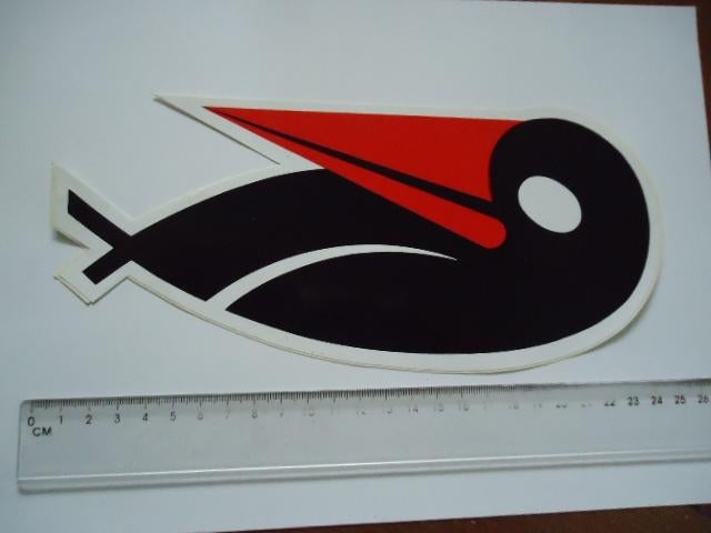 sticker oud RABEWERK GROOT logo traktor machine RABE werk, Verzenden, Zo goed als nieuw, Bedrijf of Vereniging