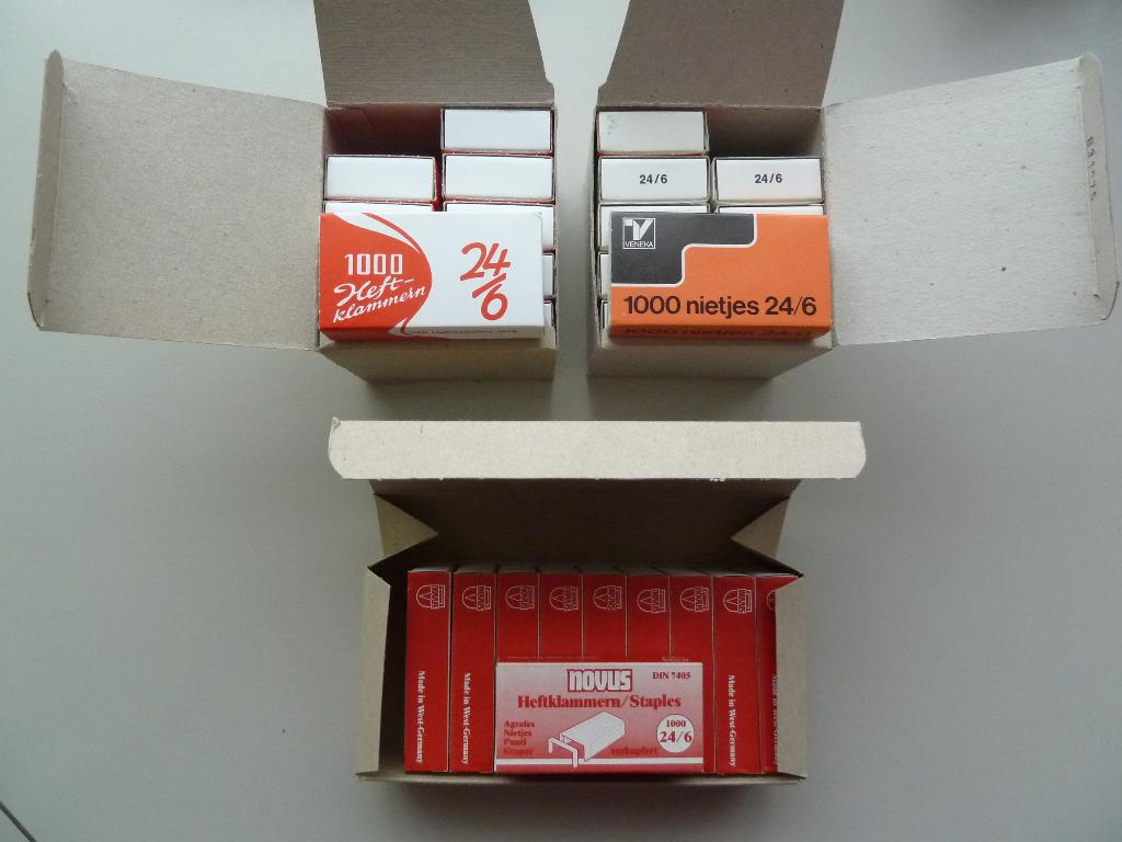 24/6 Nietjes 30.000 stuks, Diversen, Bureau-accessoires, Nieuw, Ophalen of Verzenden