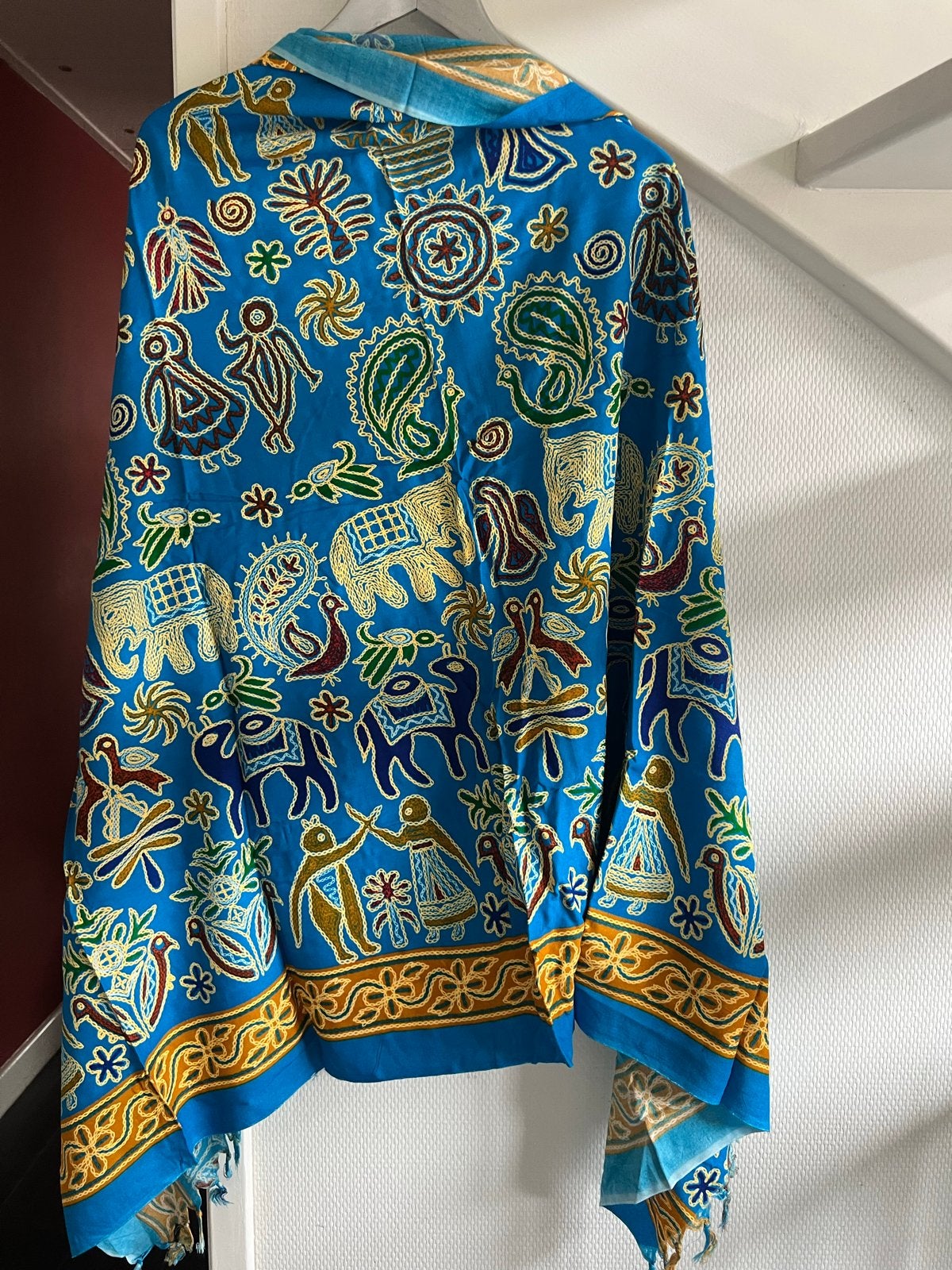Katoenen Pareo met Oranje Tie-Dye Print, Ophalen of Verzenden, Nieuw