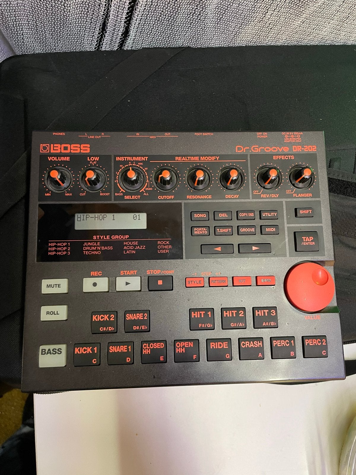 Boss Dr. Groove DR-202 Drummachine (inclusief handleiding), Muziek en Instrumenten, Drumcomputers, Ophalen of Verzenden, Gebruikt