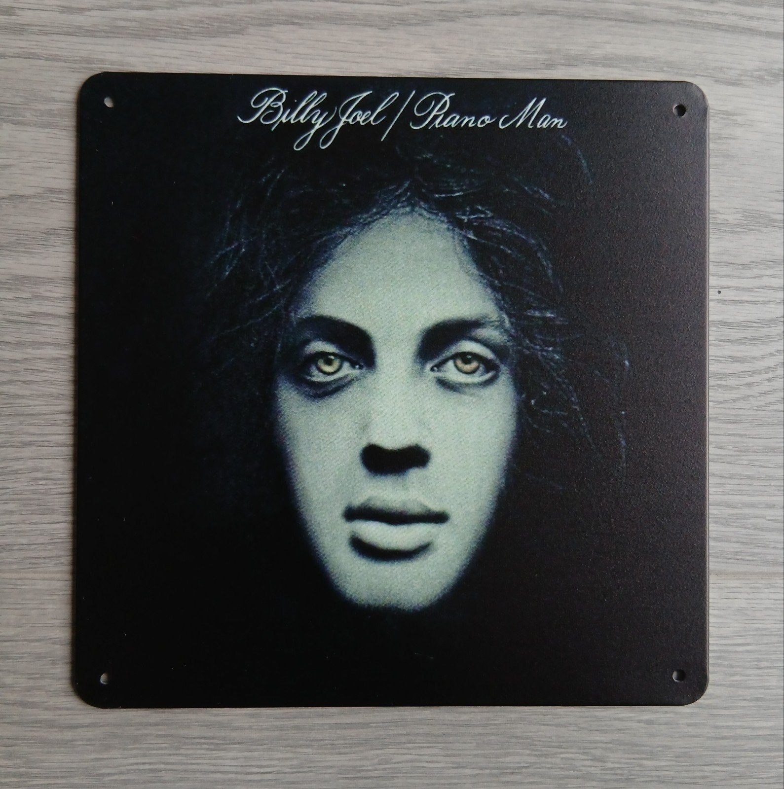 Billy Joel Piano Man 20x20 cm Metalen Reclamebord, Ophalen of Verzenden, Nieuw, Poster, Artwork of Schilderij