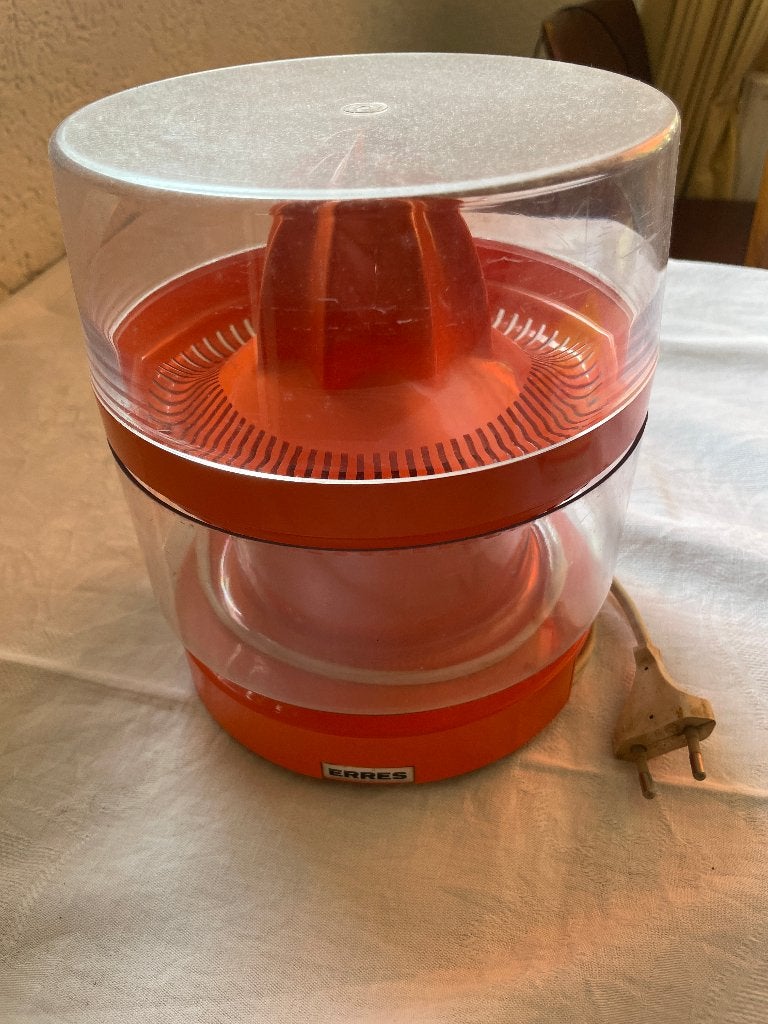 vintage oranje Erres citruspers uit de jaren 70., Ophalen of Verzenden, Gebruikt