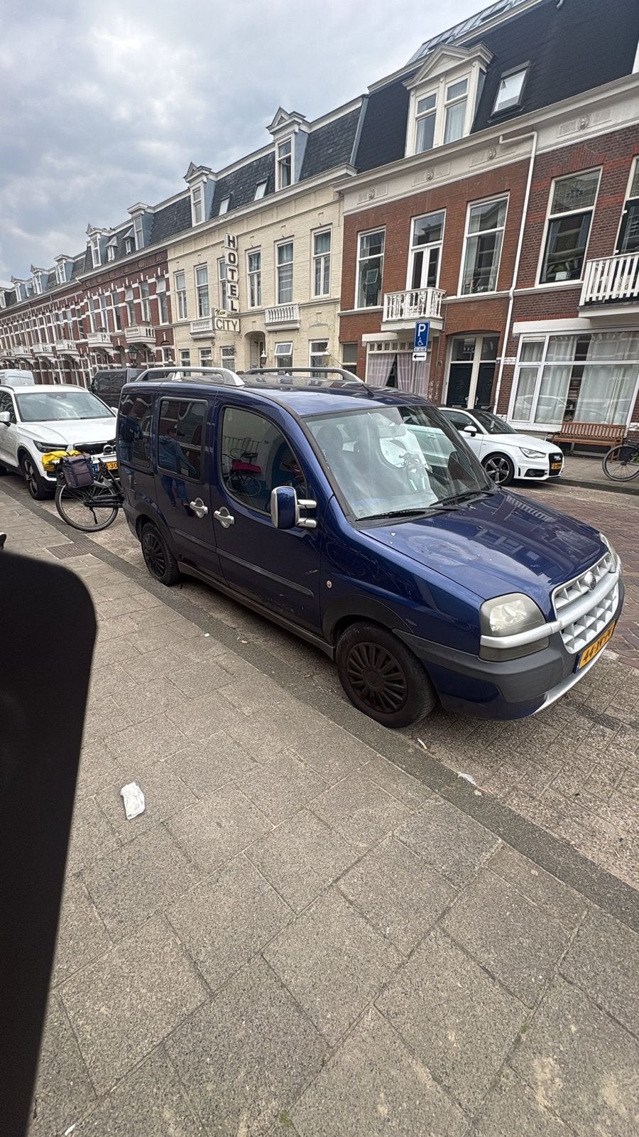 Fiat Doblo 1.6 2004 Blauw, Ophalen, Gebruikt