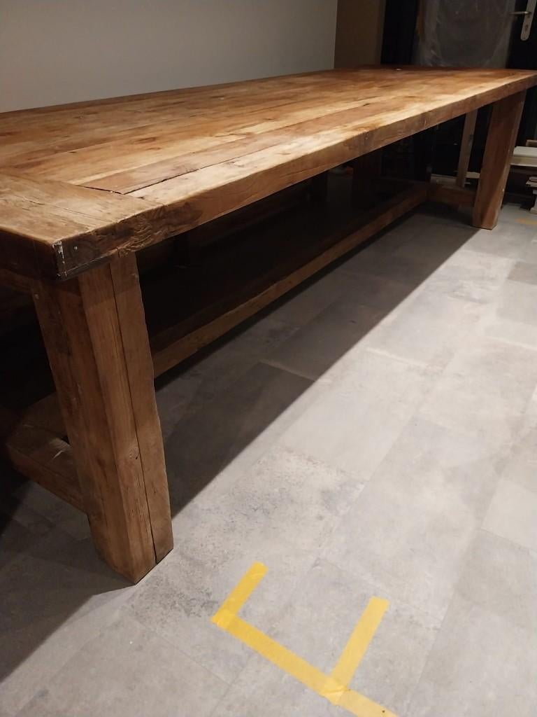 Eettafel 300cm teakhout, Ophalen