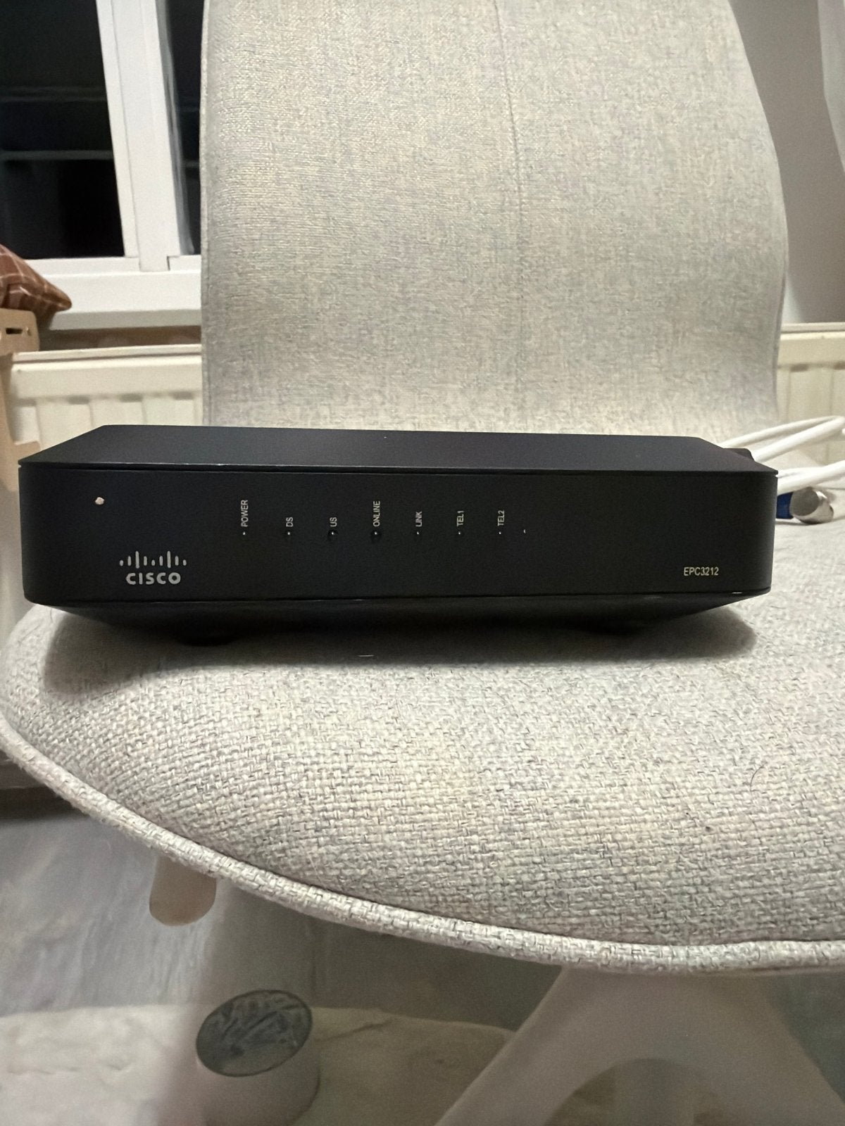Cisco EPC3212 EuroDOCSIS 3.0 Kabelmodem, Ophalen of Verzenden, Gebruikt, Router met modem