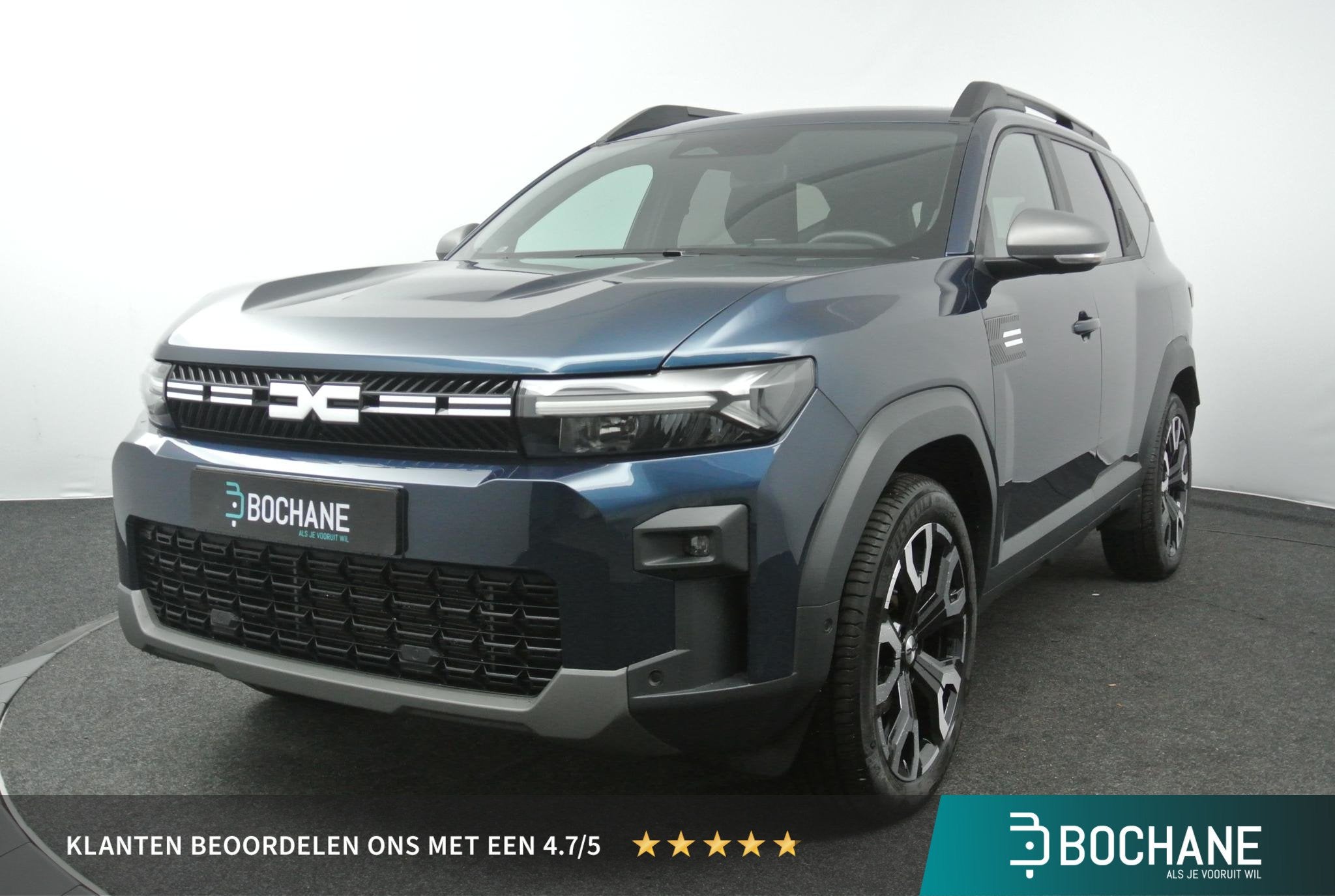 Dacia Bigster 1.8 Hybrid 155 Limited Edition | Panoramadak |, Auto's, Stof, Gebruikt, Met garantie (alle), Blauw