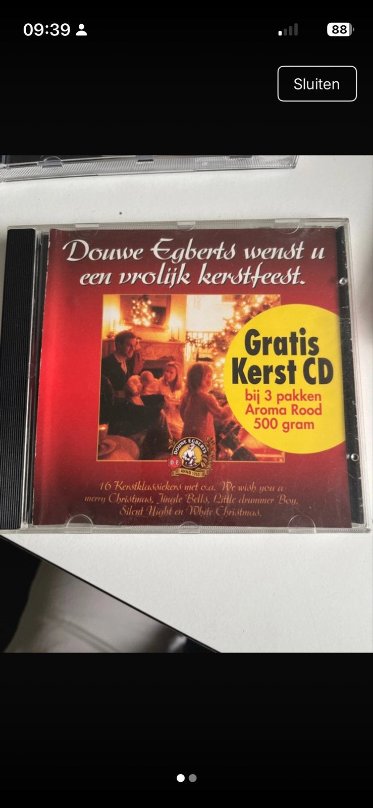 Douwe Egberts Kerst CD - 16 Mooiste Kerstklassiekers, Ophalen of Verzenden, Gebruikt, Kerst, Album