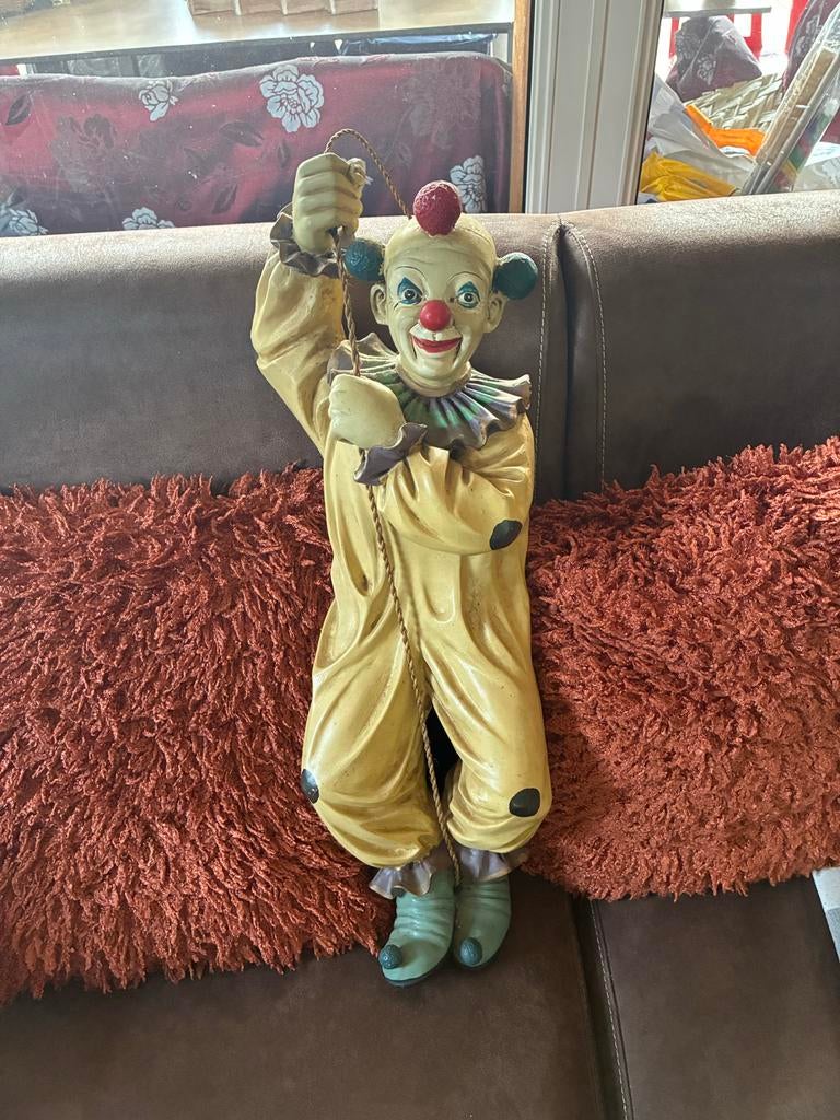 Vintage Clown Beeld - Decoratieve Figuur, Antiek en Kunst, Antiek | Religie, Ophalen of Verzenden