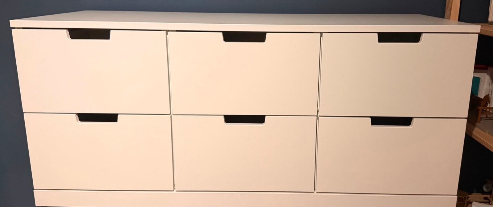 Witte ladekast met 6 lades Ikea, Ophalen, Overige materialen, Gebruikt, 100 tot 150 cm