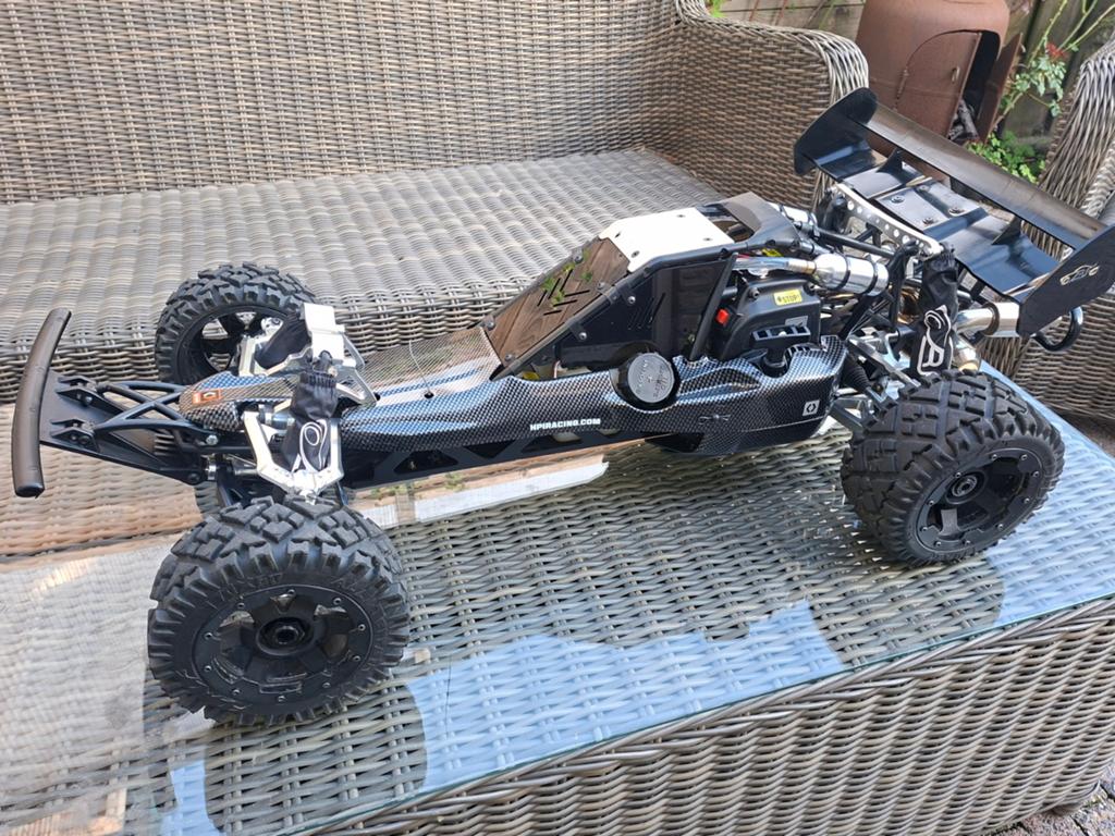 Rovan Baha Hpi Baja 5B 29cc - Zo goed als nieuw, veel alu, Hobby en Vrije tijd, Benzine, Auto offroad, Ophalen of Verzenden, Zo goed als nieuw