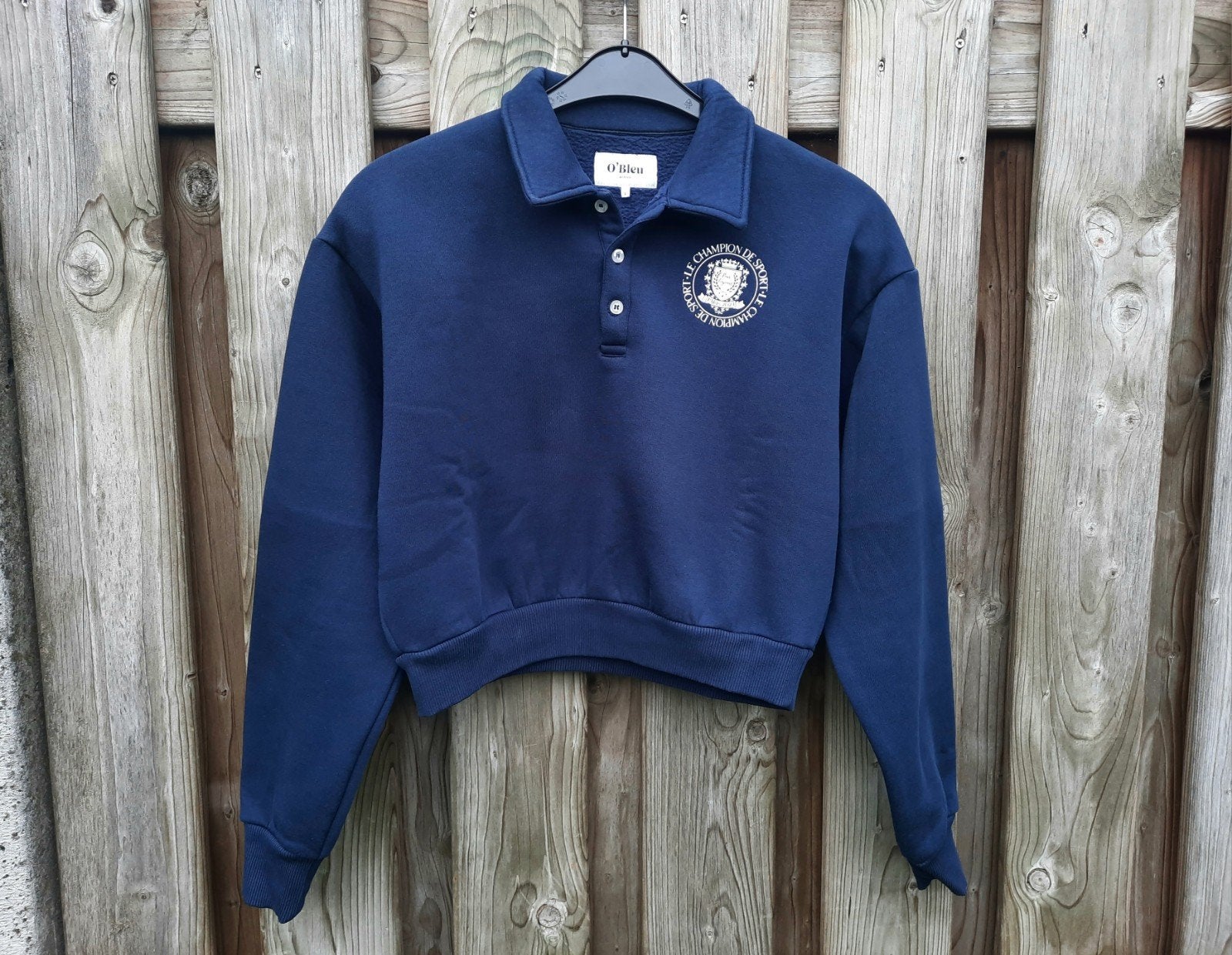 O'Bleu Active Cropped Sweater Maat S, Blauw, O'Bleu Active, Ophalen of Verzenden, Zo goed als nieuw