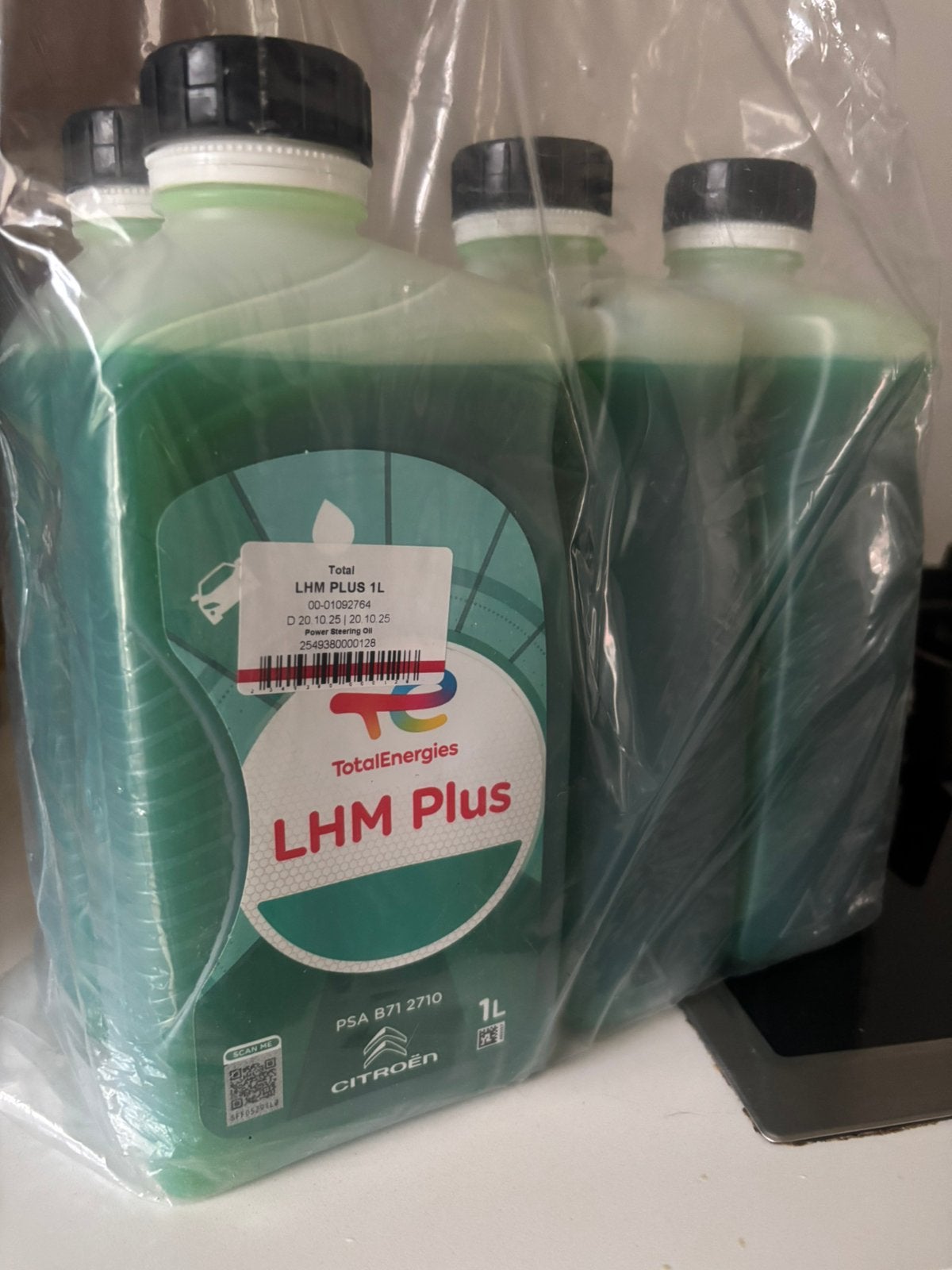 4 x 1L LHM fluid for citroens, Ophalen, Nieuw