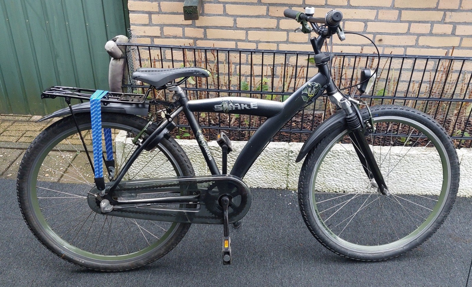 Jongensfiets--26inch.-Batavus Snake -3 versnellingen, Terugtraprem, Zo goed als nieuw, Batavus Snake, Handrem
