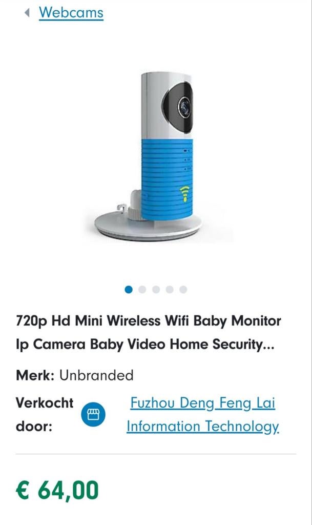 11x Cleverdog 720p HD Mini Draadloze Wifi Camera's, Ophalen of Verzenden, Gebruikt