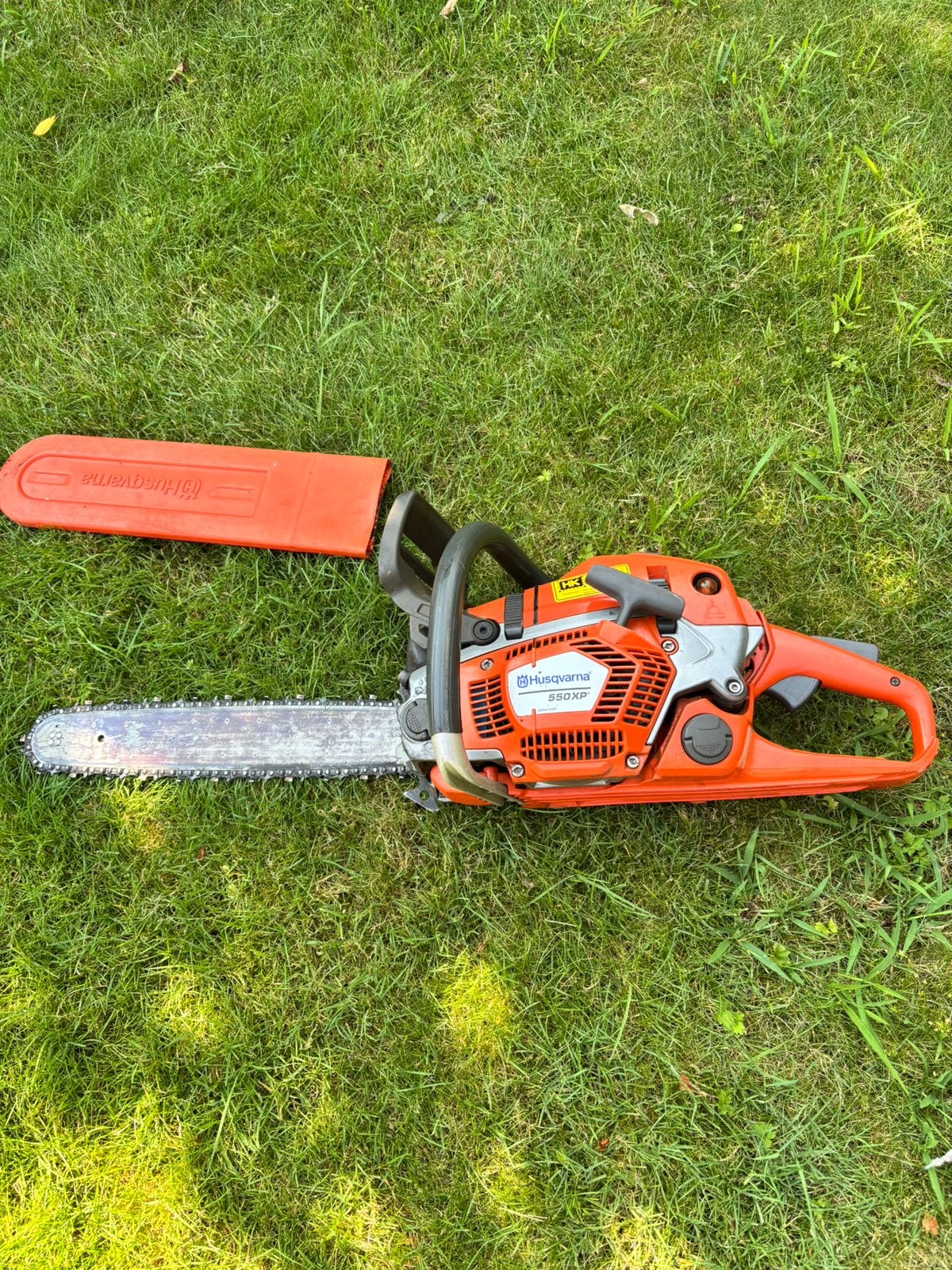 Husqvarna 550 XP kettingzaag, Ophalen, Zo goed als nieuw
