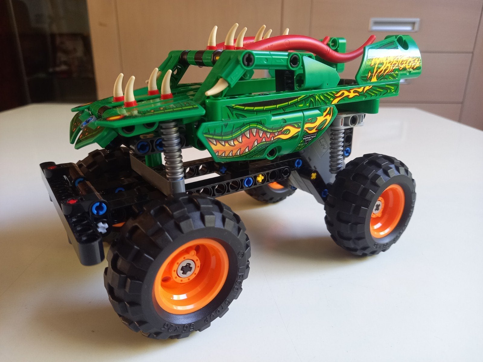 Lego Technic 42149 Monster Jam Dragon, Lego, Ophalen of Verzenden, Zo goed als nieuw, Complete set