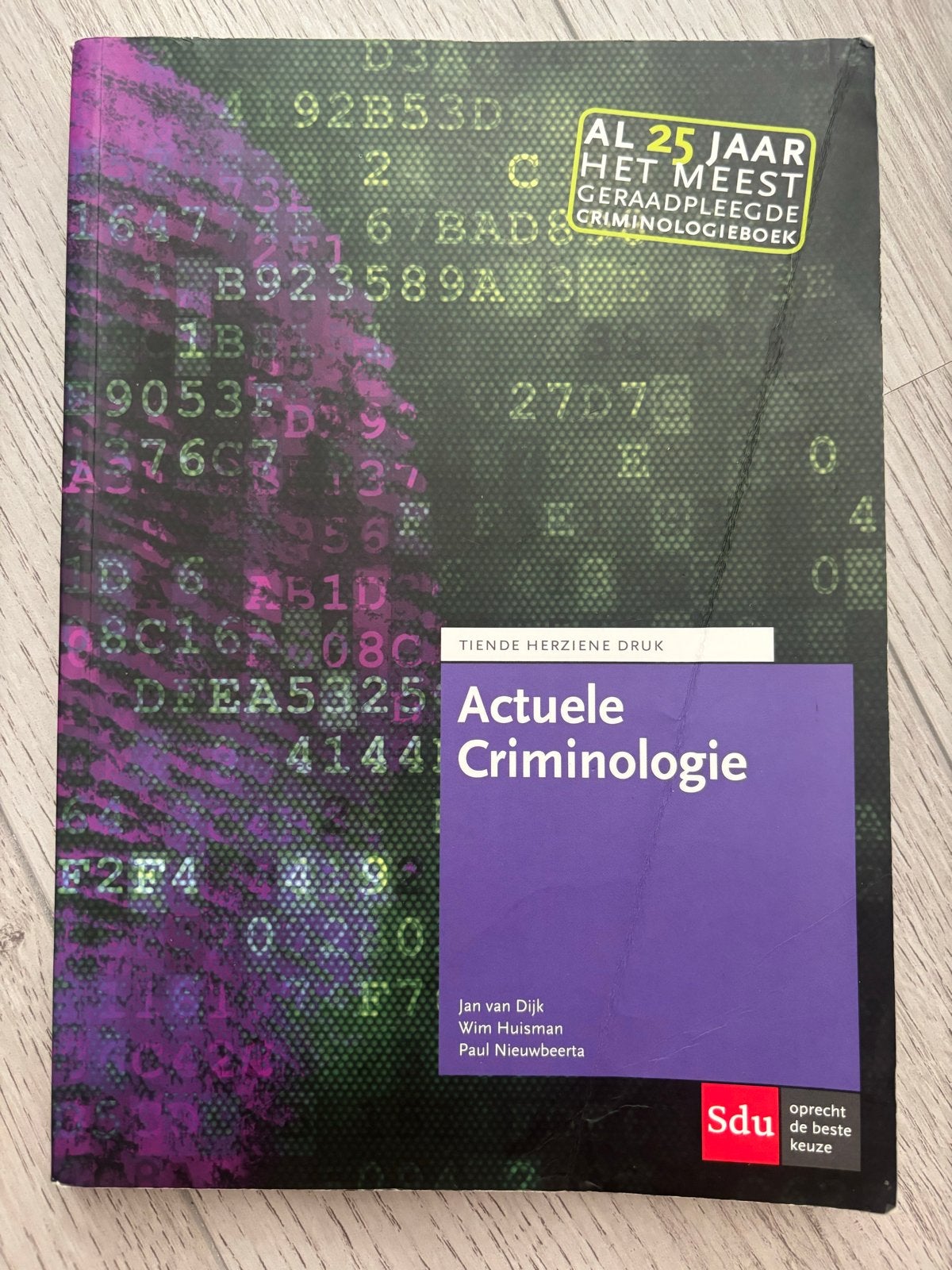 Actuele Criminologie - Tiende Herz. Druk - Jan van Dijk, Ophalen of Verzenden, Gamma, Zo goed als nieuw, HBO