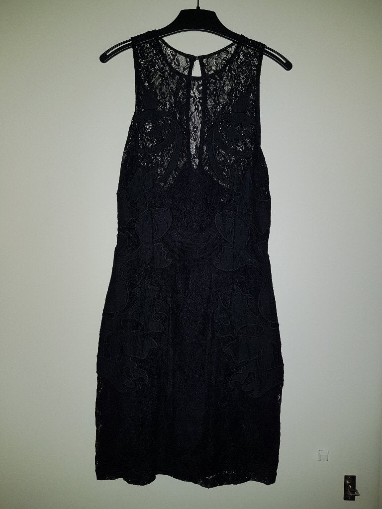 Kanten jurk / tuniek -- maat XS / 34 -- H&M, H&M, Zwart, Ophalen of Verzenden, Zo goed als nieuw
